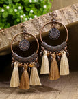 Angie Boho Tasseled Dangle Earrings