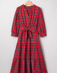 Della Ruffle Hem Long Dress