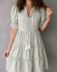 Bailey Sleeve Tiered Flattering Dress