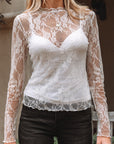 Brittany Mock Slim Fit Long Sleeve Top