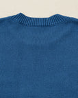 Emiyra Embroidered Graphic Western Sweater