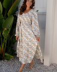 Indy Puff Sleeve Long Dress