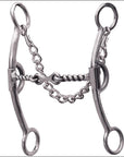 6.75" Professional Choice Derby Bit 3 Piece Twisted Dog-Bone Mouth Horse