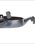 Professional Choice Polished Steel Western Cowhand Spurs 6 Point Rowel