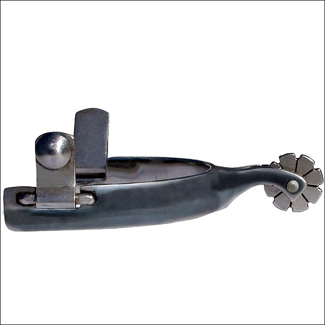 Professional Choice Polished Steel Western Cowhand Spurs 8 Point Rowel