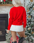 Harper Pattern Drop Shoulder Sweatshirt