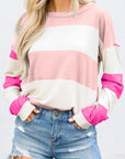 Iris Striped Long Sleeve Top