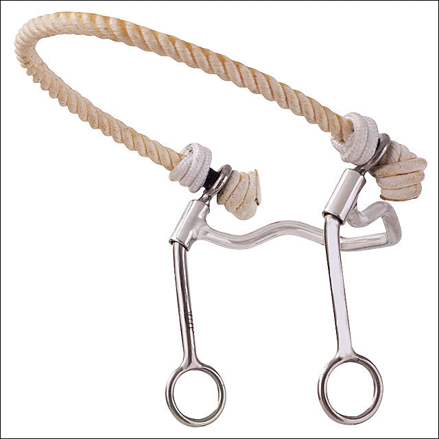 Hilason Western Horse Mouth Stainless Steel Ring Combo Snaffle Hackamore Bit