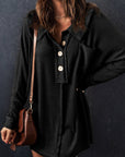 Nina Waffle Knit Long Sleeve Top