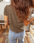 Leopard Short Sleeve Crewneck T-Shirt