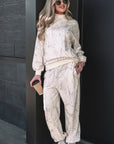 Camo Long Sleeve Top and Jogger Pants Set