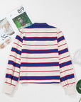 Genesis Stripe Polo Pullover Sweatshirt