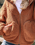 Bethany Up Hooded Sherpa Jacket