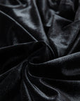 Solid Velvet Frilled Collar Smocked Puff Sleeve Blouse