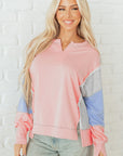 Colorblock Patchwork Reverse Seam Sweatshirt