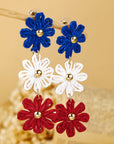 Skyler Flowers Stud Dangle Earrings