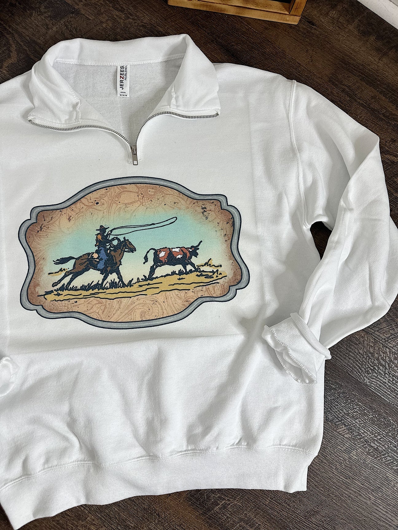 RTS Western Buckle Quarter Zip Medium