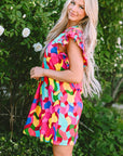 Amaia Ruffle Sleeve Shift Dress