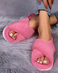 Etta Open toe Fuzzy Slippers