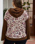 Scarlett Print Knit Patchwork Hoodie