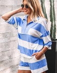 Hadassah Half Zip Oversize Tee