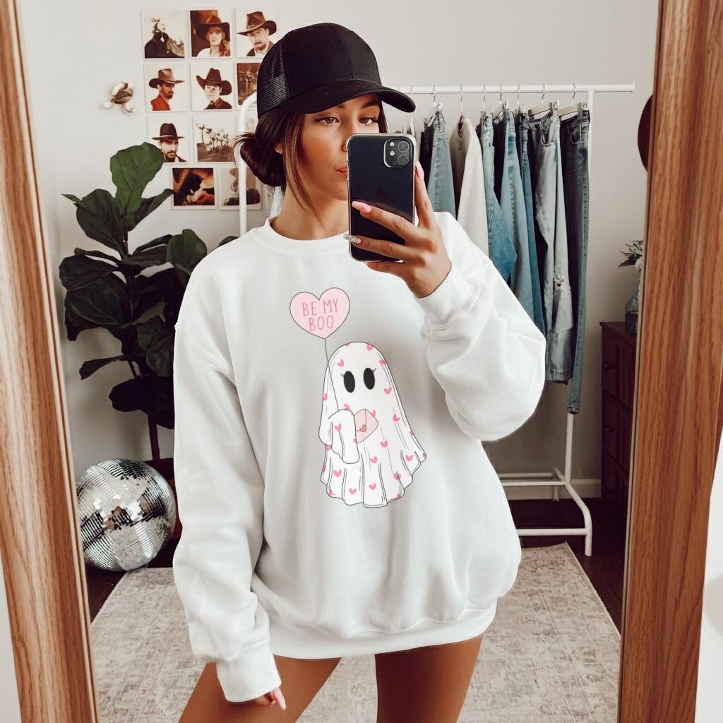 Be my boo ghost tee &amp; sweatshirt