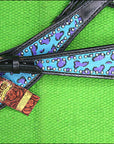 HILASON Western Horse Leather Headstall & Breast Collar Set Turquoise Cheetah