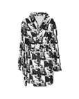 Baha Ranch Black White Cowboy Bath Robe