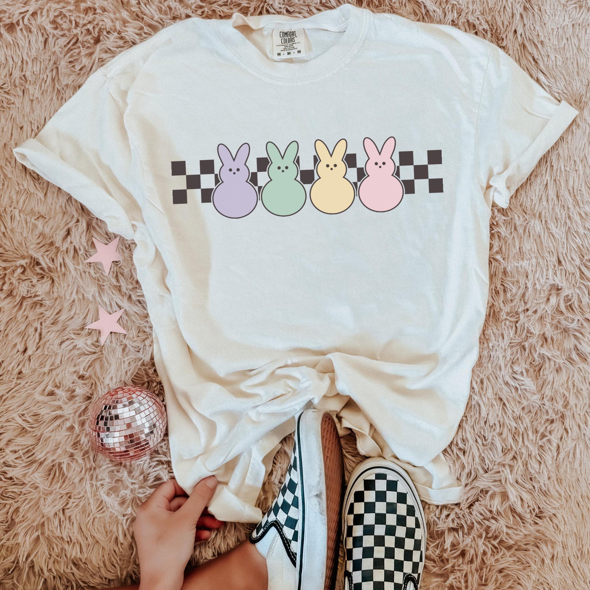 Checker basic peep tee &amp; sweatshirt