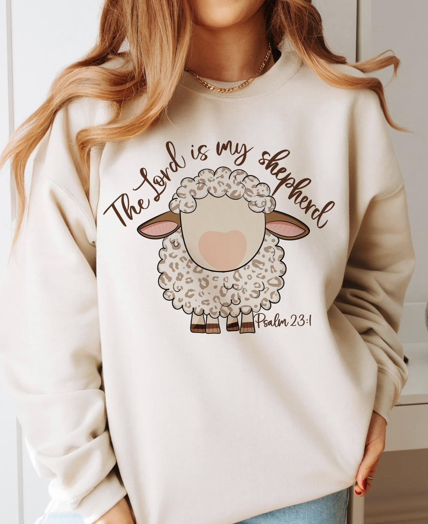 The lord is my Shepard leopard tee &amp; sweatshirt