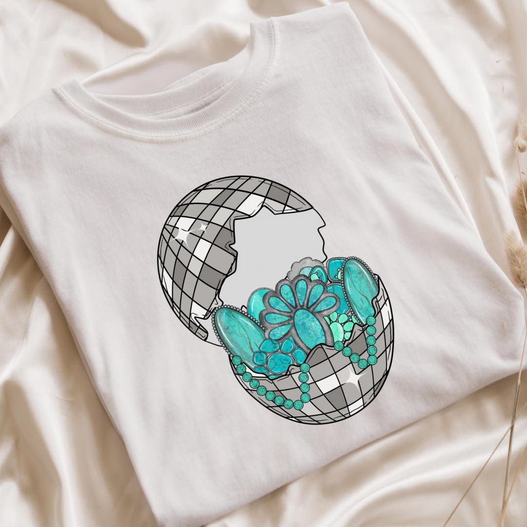 Disco ball easter egg tee &amp; sweatshirt