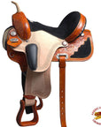 Hilason Flex Tree Western Horse Saddle American Leather Trail Barrel Racing By