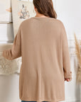 Abby Shoulder Knit Tunic PLUS Top