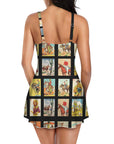 Baha Ranch Western Collage Skirted Swimsuit