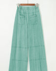 Brittany Mineral Wash Exposed Seam Drawstring Cargo Pants