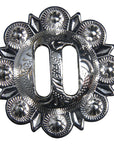 Western Screw Back Concho 1.5 In Slotted Bright Silver Saddle Cowgirl