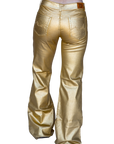 SIGNATURE TROUSERS - GOLD METALLIC
