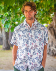 Lightweight Tahitian White Pareu Cotton Poly Blend