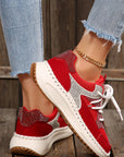 Abigail Lace Up Breathable Sneakers