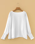 Gwen Sleeve Dolman Blouse Long Sleeve Top