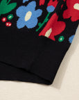 Zariah Print Short Cardigan Sweater