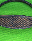 HILASON Western Horse Headstall Breast Collar Set Tack Genuine American Leather Basket Weave Rough Out Black