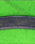 HILASON Western Horse Headstall Breast Collar Set Tack Genuine American Leather Basket Weave Rough Out Black