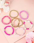 Dallas Beaded Elastic Bracelet Set