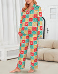 Baha Ranch Colores De Mexico Picado Womens Satin Pajamas