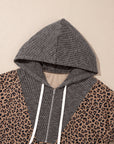 April Collar Zip Hooded Pullover