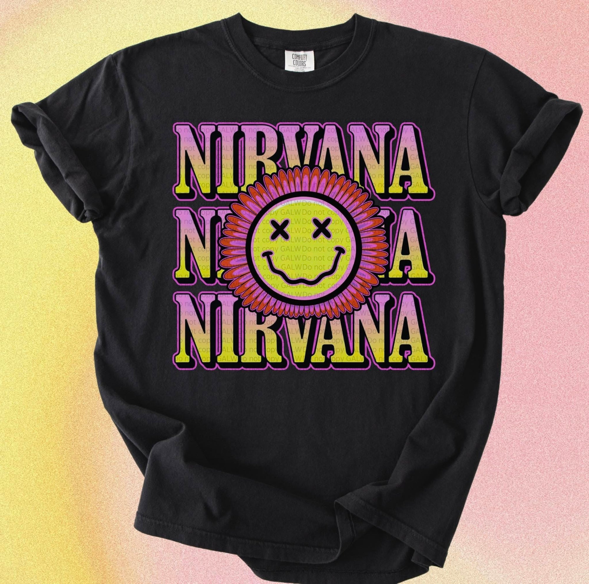vana flower purple &amp; yellow tee or sweatshirt
