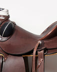 Western Horse Wade Saddle American Leather Ranch Roping Dark Brown Hilason