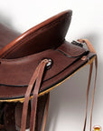 Western Horse Wade Saddle American Leather Ranch Roping Dark Brown Hilason