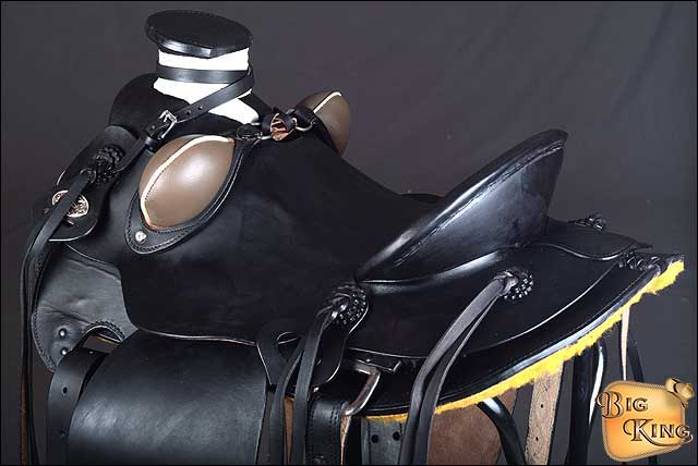 Western Horse Wade Saddle American Leather Ranch Roping Black